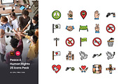 Peace and Human Rights Icons Pack