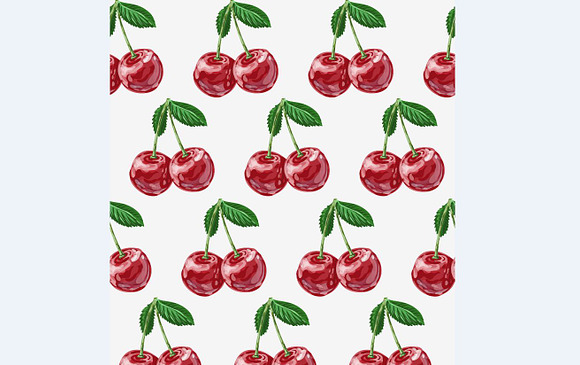 Cherry vector set in Illustrations - product preview 1
