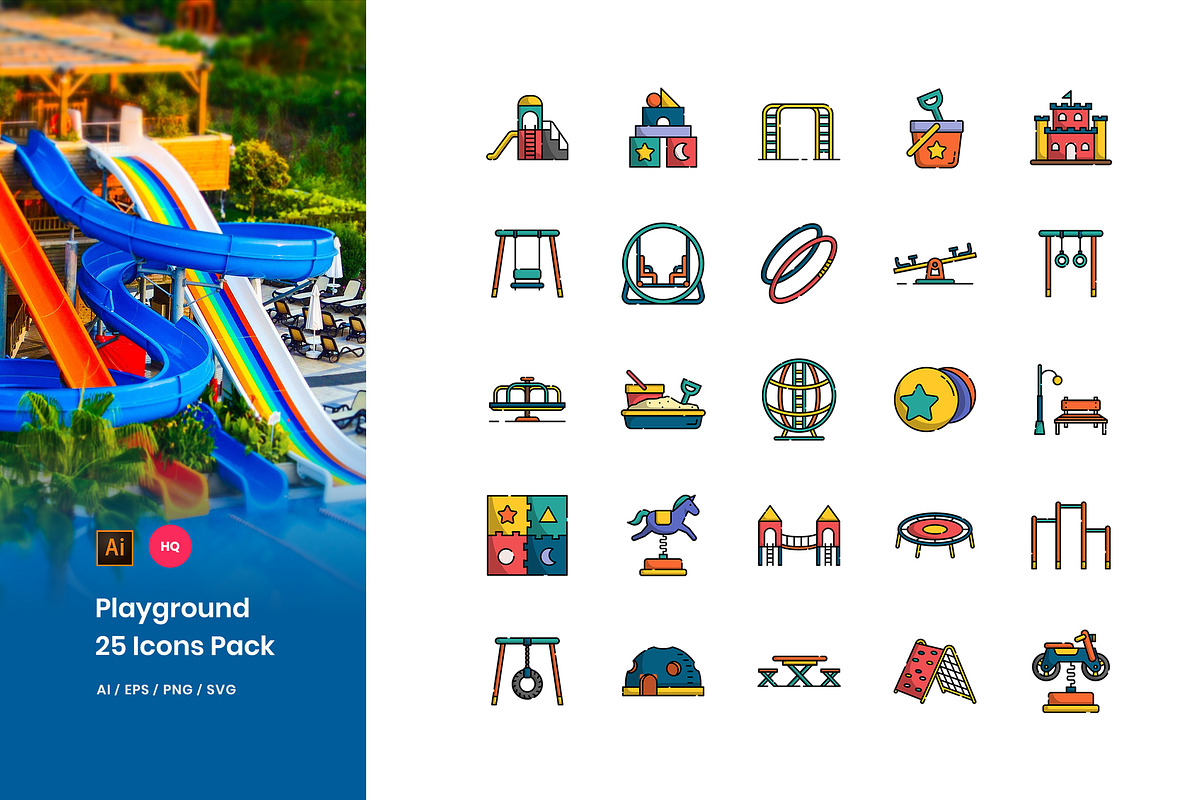 Playground Icons Pack in Icons - product preview 8