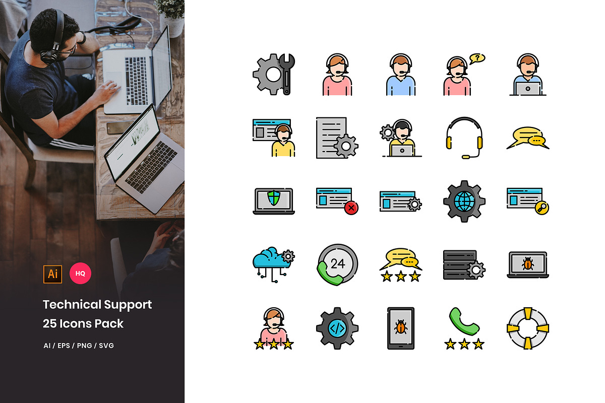 Technical Support Icons Pack in Icons - product preview 8