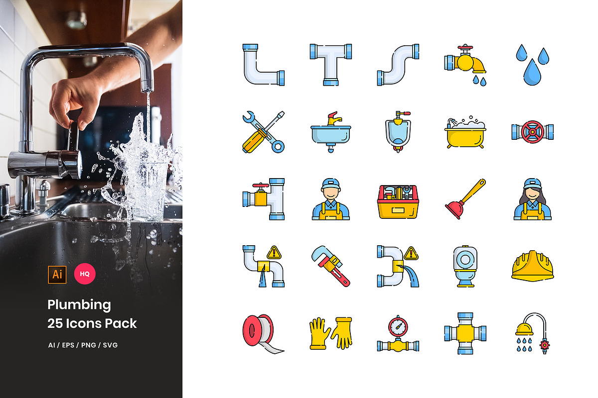 Plumbing Icons Pack in Icons - product preview 8