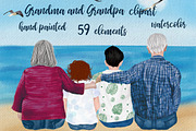 Grandparents clipart Older people