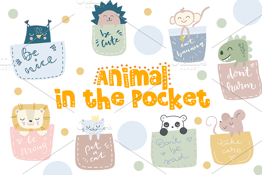 Animal in the pocket - Illustration in Illustrations - product preview 8