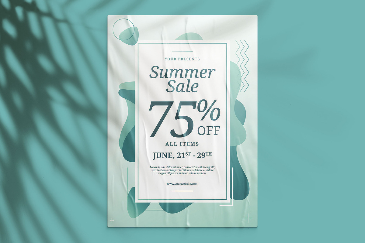 Summer Sale Flyer in Flyer Templates - product preview 8