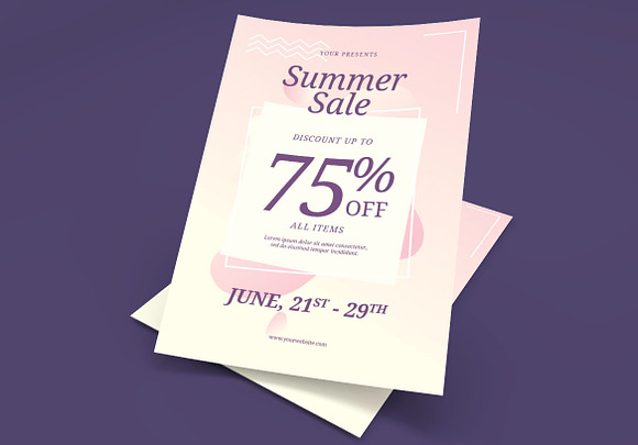Summer Sale in Flyer Templates - product preview 1