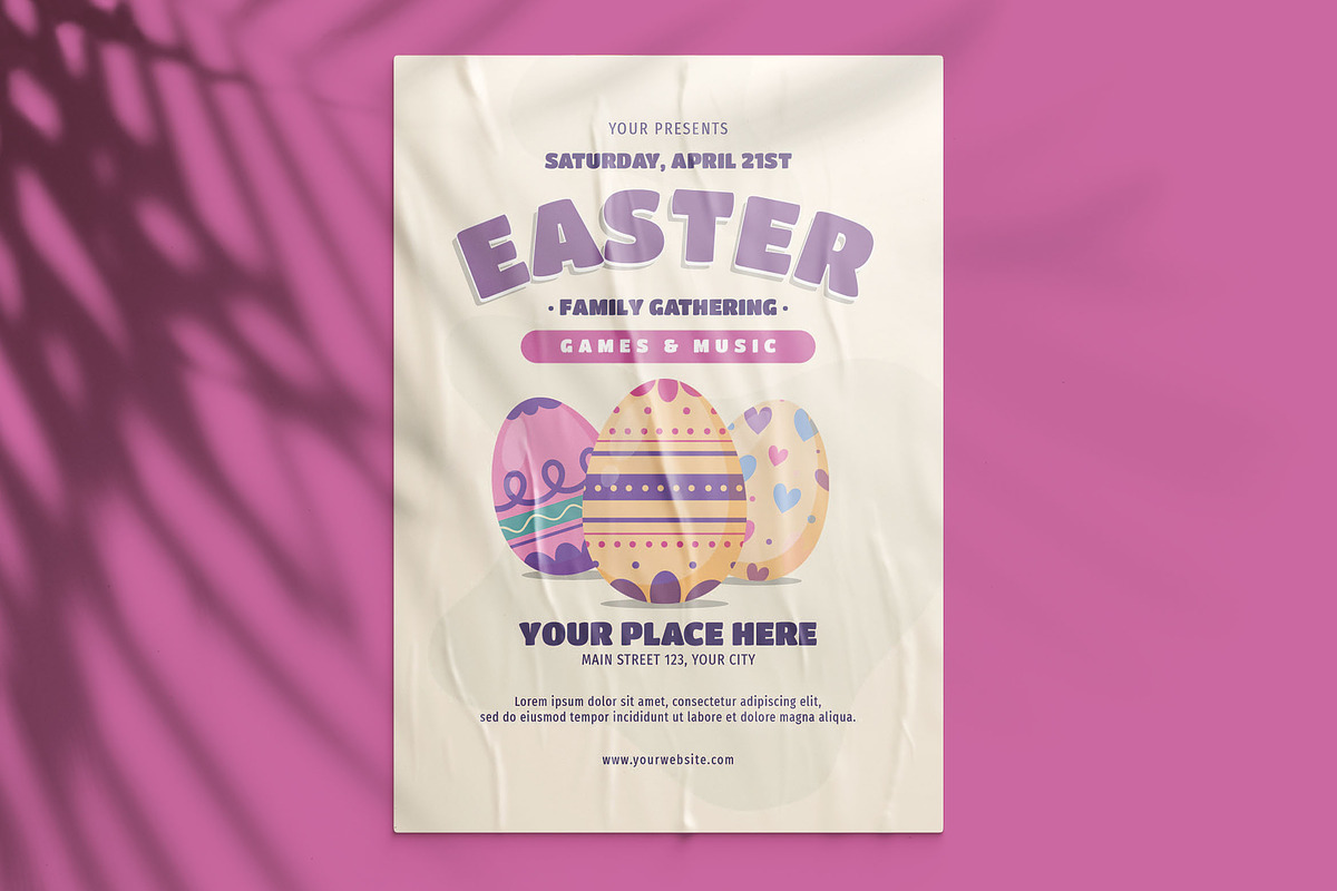 Easter Family Gathering Flyer in Flyer Templates - product preview 8
