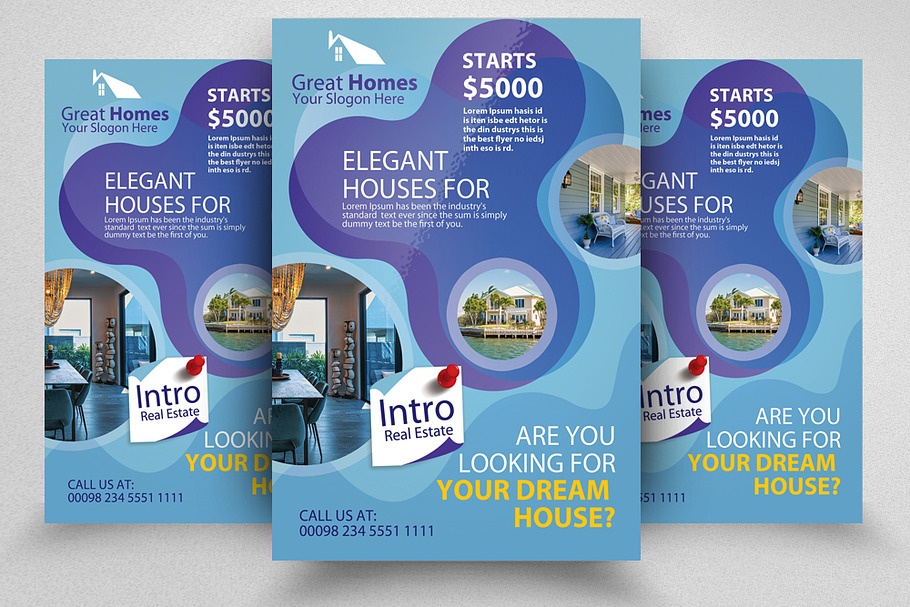 House For Sale/Real Estate Flyer in Flyer Templates - product preview 8