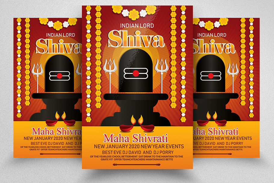 Maha Shivrati Event Flyer Template in Flyer Templates - product preview 8