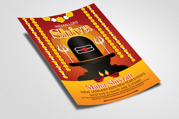 Maha Shivrati Event Flyer Template in Flyer Templates - product preview 1