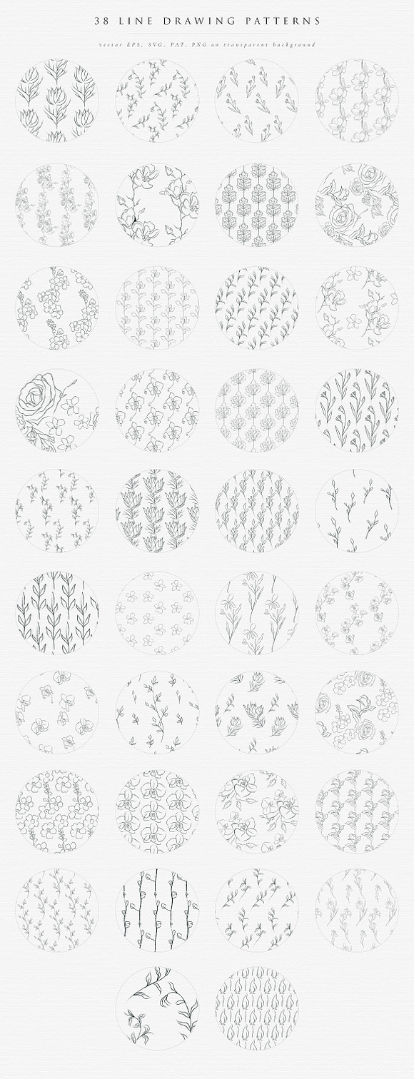 Line Art Floral Graphic Bundle in Graphics - product preview 17