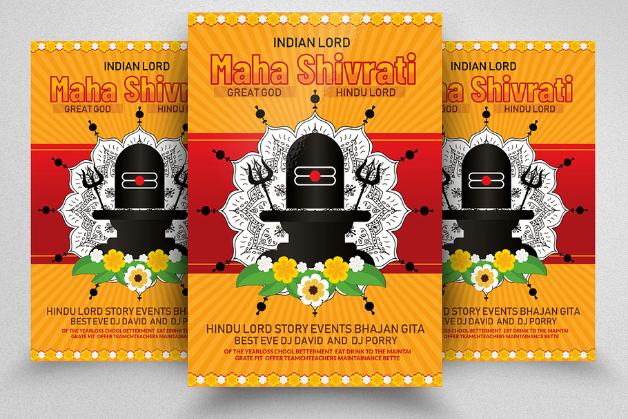 Maha Shivrati Event Flyer/Poster in Flyer Templates - product preview 8