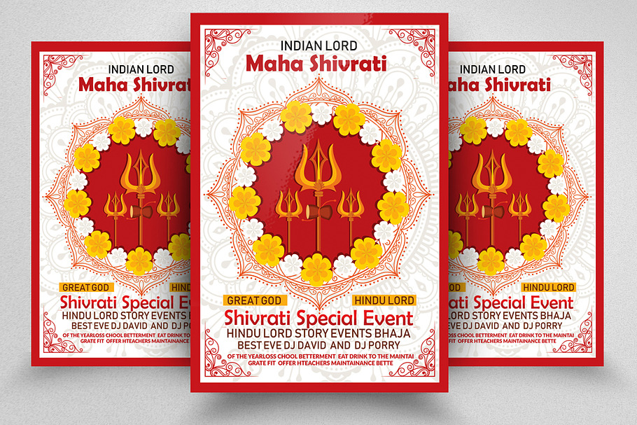 Maha Shivrati Event Flyer Psd in Flyer Templates - product preview 8