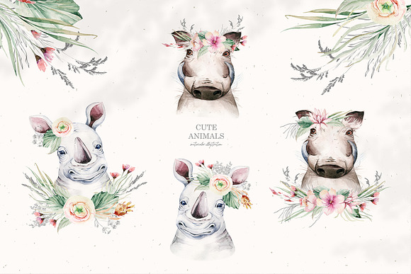 Cute animals III. Savanna in Illustrations - product preview 9