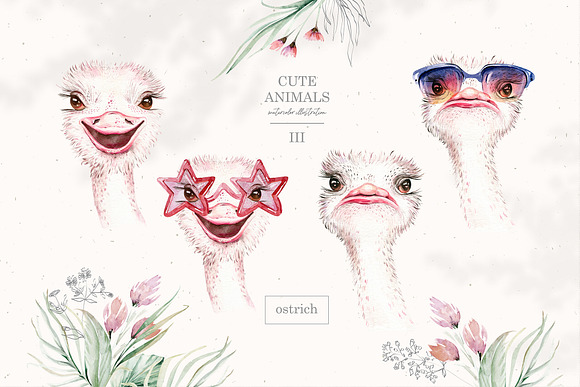 Cute animals III. Savanna in Illustrations - product preview 10