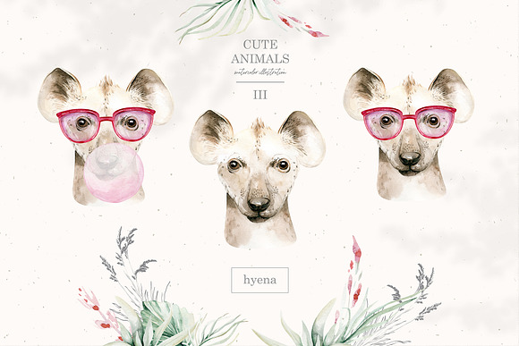 Cute animals III. Savanna in Illustrations - product preview 12