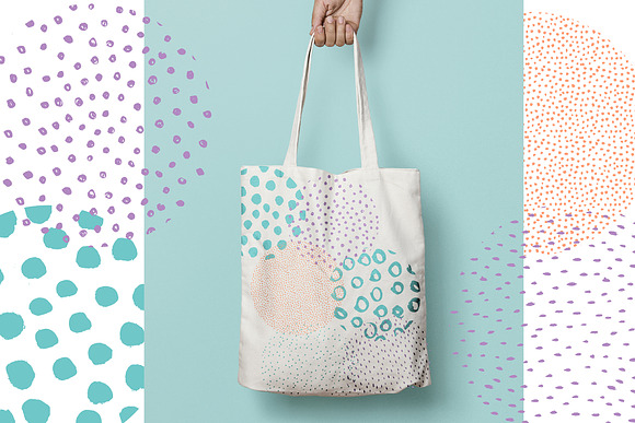 Dot Stripe Brush Pattern Bundle in Patterns - product preview 4