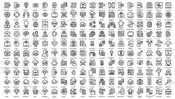 990 Seo - Web - Secure Line Icons in Icons - product preview 3