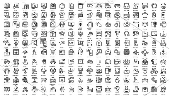 990 Seo - Web - Secure Line Icons in Icons - product preview 4