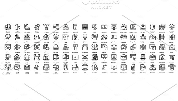 990 Seo - Web - Secure Line Icons in Icons - product preview 6