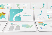 Maps Infographic Powerpoint Template