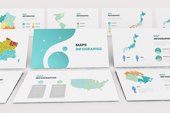 Maps Infographic Keynote Template in Keynote Templates - product preview 4