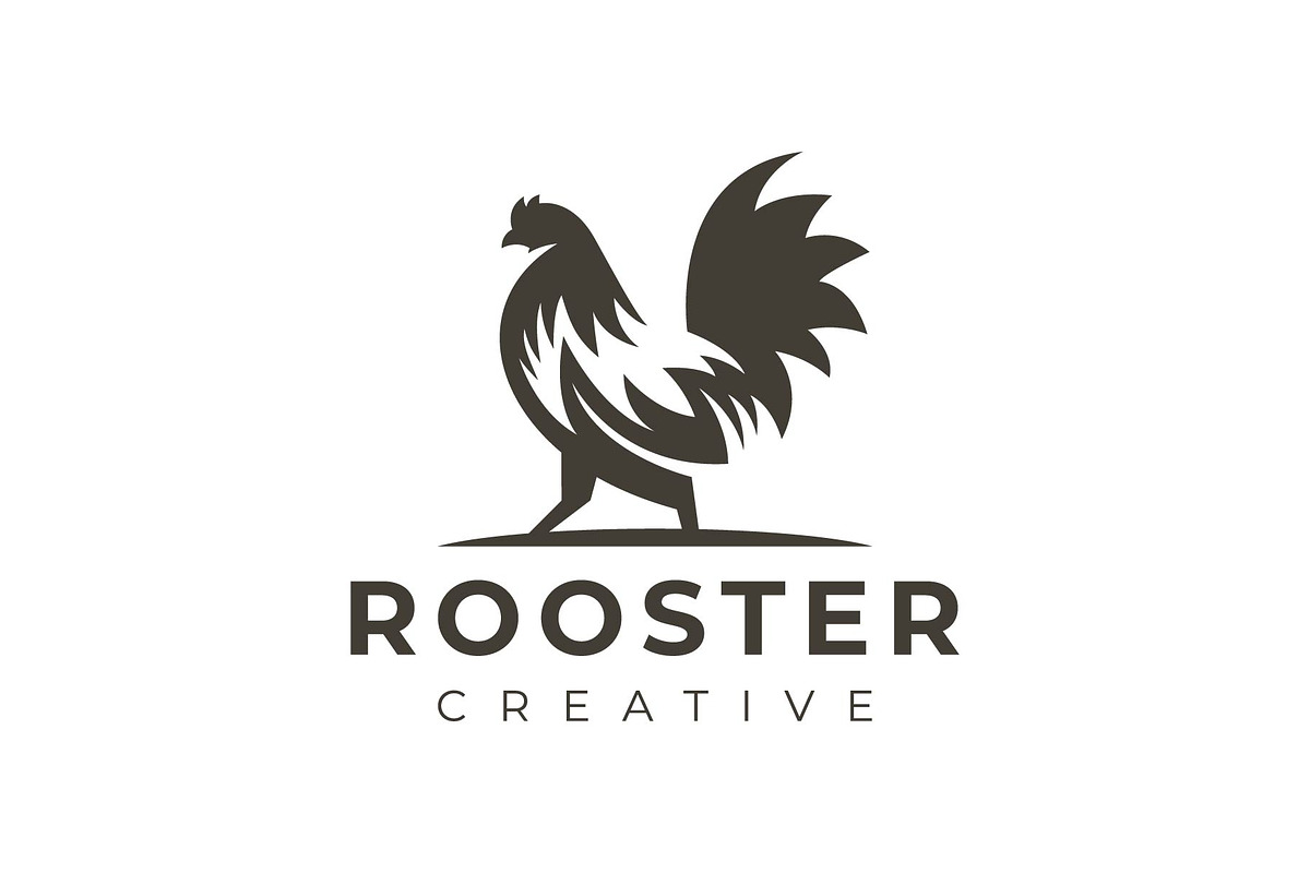 Rooster Silhouette logo in Logo Templates - product preview 8