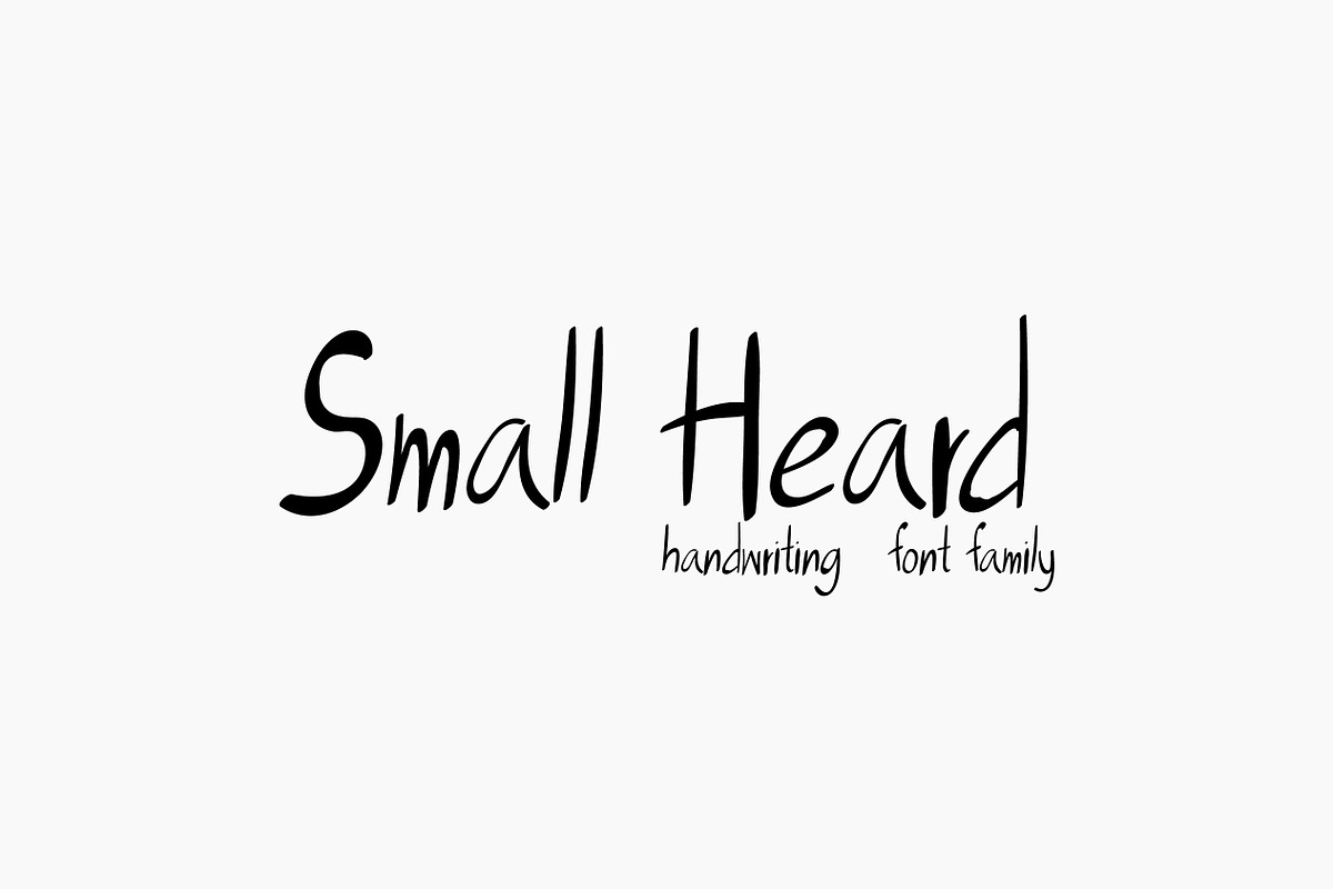 Small Heard in Script Fonts - product preview 8
