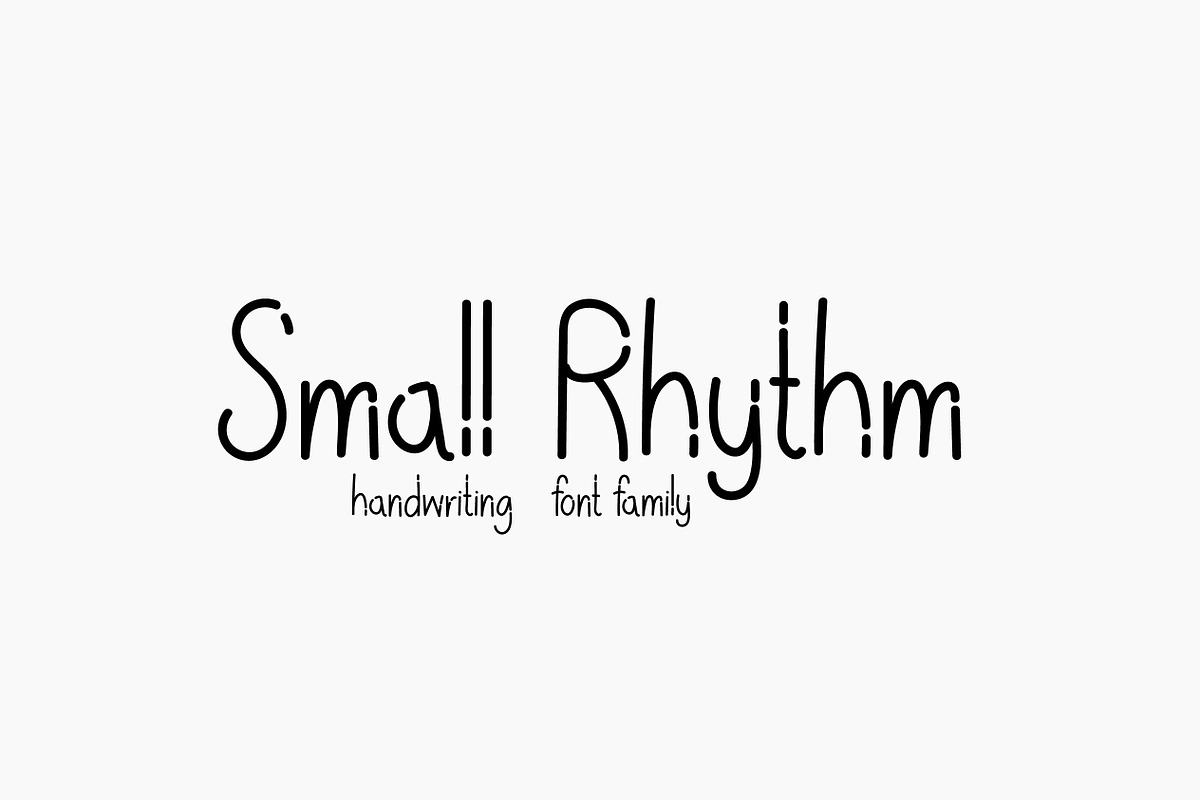 Small Rhythm in Script Fonts - product preview 8