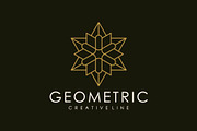 geometric logo sign lines