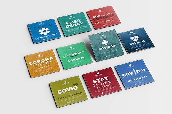 Covid-19 Instagram Post Template in Instagram Templates - product preview 5