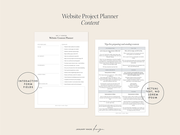 Website Project Planner Template in Presentation Templates - product preview 2