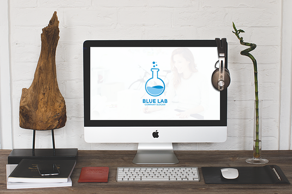 Blue Lab Logo in Logo Templates - product preview 3