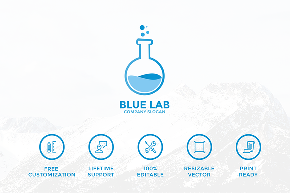Blue Lab Logo in Logo Templates - product preview 4