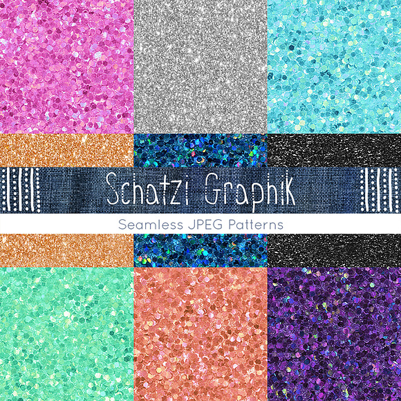 Glitter Paper Pack in Textures - product preview 1