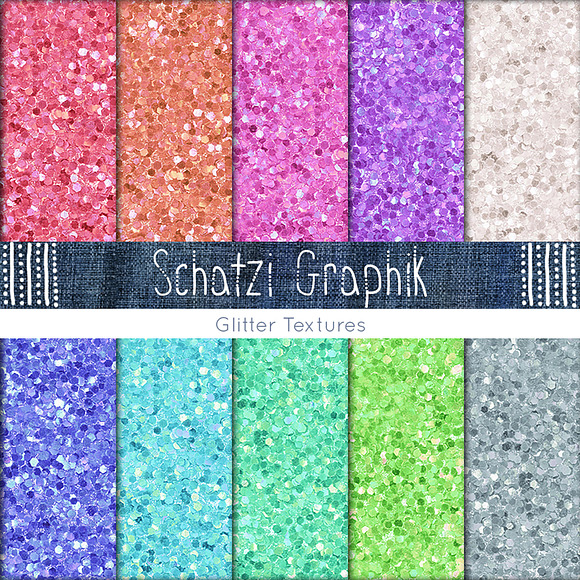 Glitter Paper Pack in Textures - product preview 2