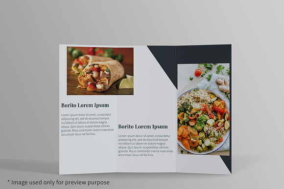 A4 Trifold Brochure Mockup in Print Mockups - product preview 3