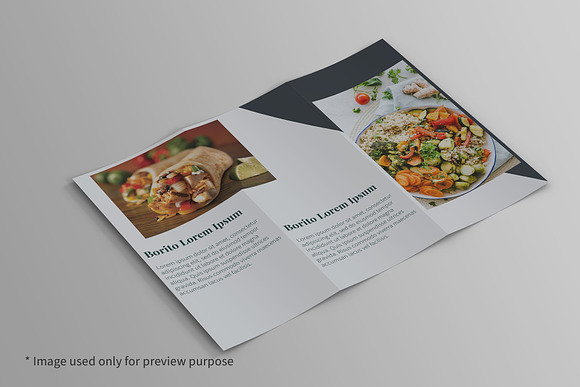 A4 Trifold Brochure Mockup in Print Mockups - product preview 5