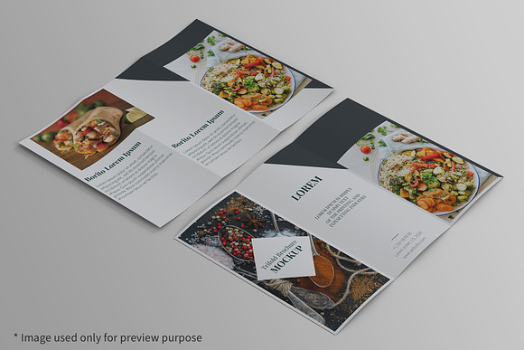 A4 Trifold Brochure Mockup in Print Mockups - product preview 6