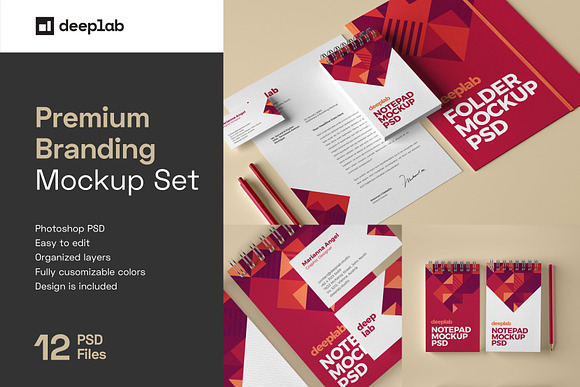 Premium Branding Mockup Set in Branding Mockups - product preview 12