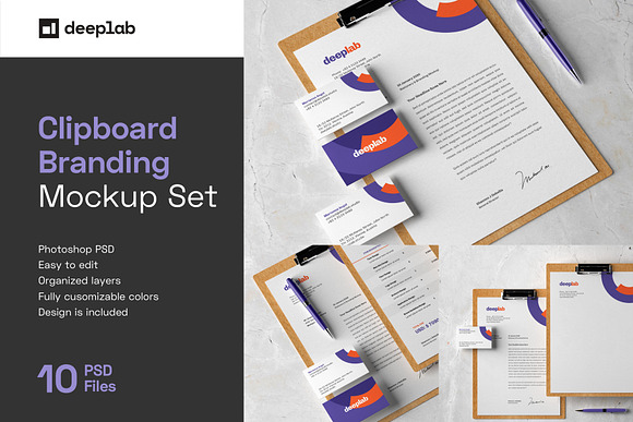 Clipboard Branding Mockup set in Branding Mockups - product preview 10