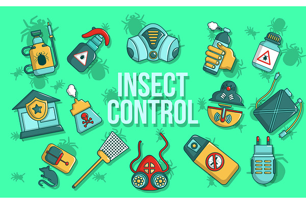 Insect control concept banner