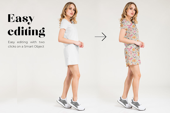 Women's Basic Dress Mockup Set in Product Mockups - product preview 1