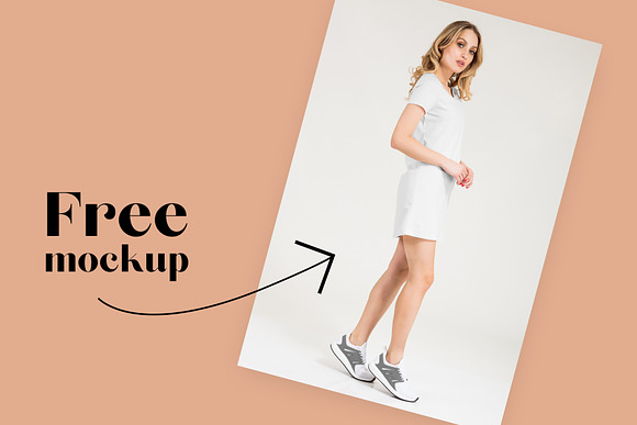 Women's Basic Dress Mockup Set in Product Mockups - product preview 5