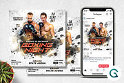 Boxing Night Flyer Template