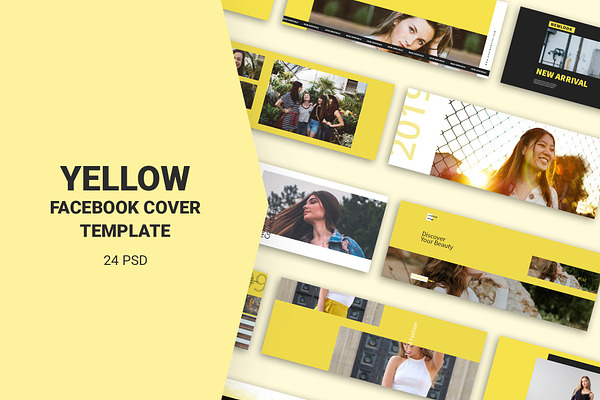 Yellow Facebook Cover Templates