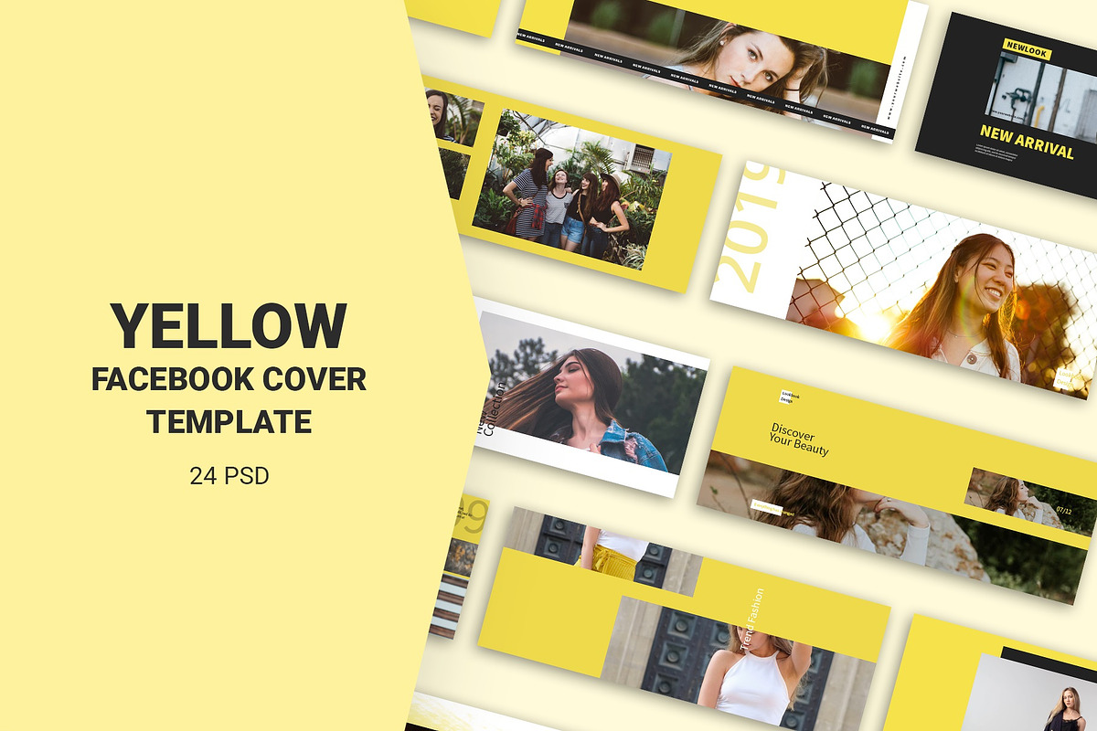Yellow Facebook Cover Templates in Facebook Templates - product preview 8