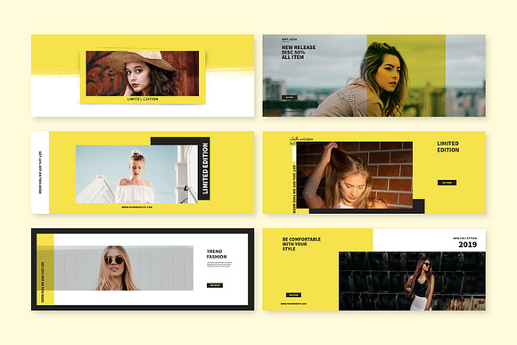 Yellow Facebook Cover Templates in Facebook Templates - product preview 4