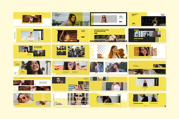 Yellow Facebook Cover Templates in Facebook Templates - product preview 5
