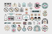 Corona Virus Vector Icons & Badges