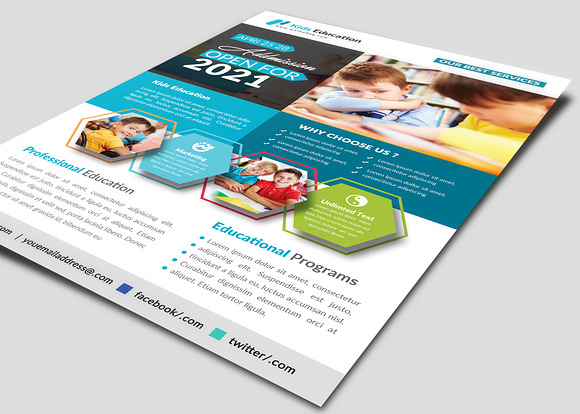 School Education Flyer Templates in Flyer Templates - product preview 1